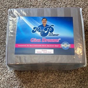 Brand New My Pillow Giza Sheet Set (Queen) gray